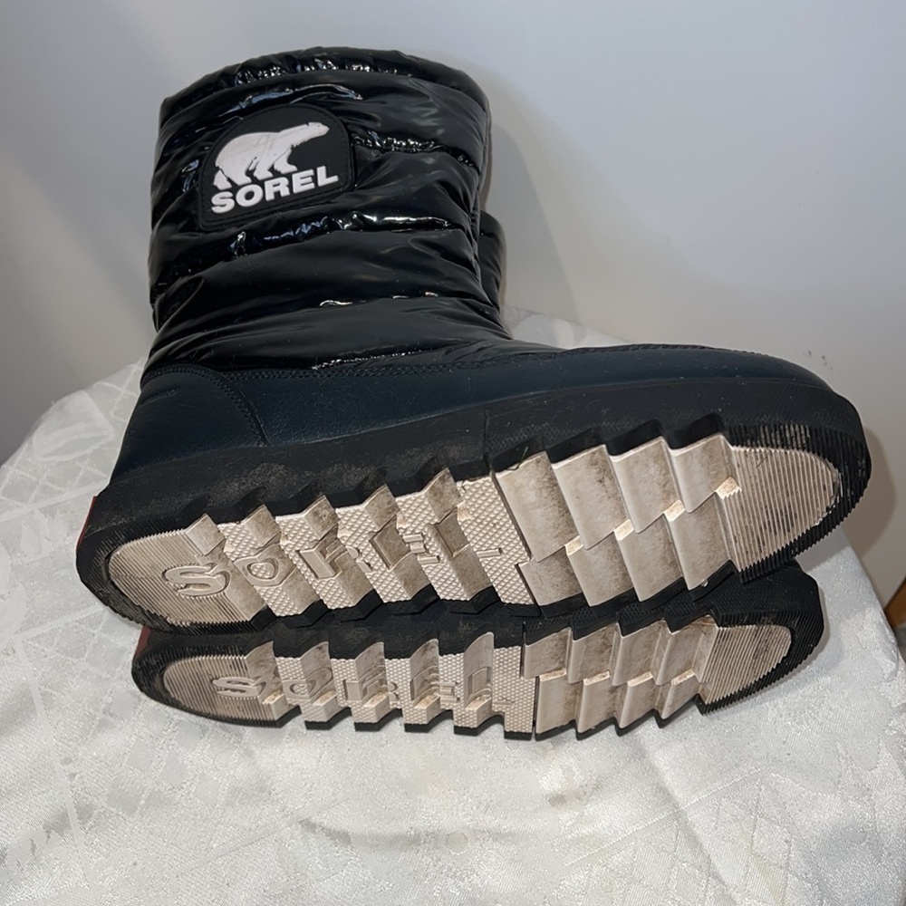 Sorel Sz 9 Joan of Arctic Next Lite Mid Puffy (Black) Women's Boots - Picture 11 of 11